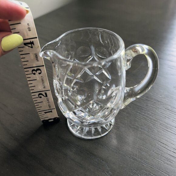 Vintage Waterford Crystal Lismore Mini Creamer and Sugar Bowl Set Cut Glass - Picture 12 of 13